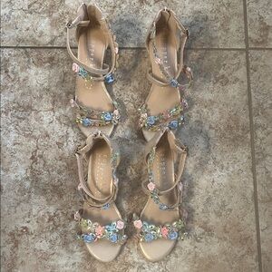 Copper Key Girl’s Floral Sandals